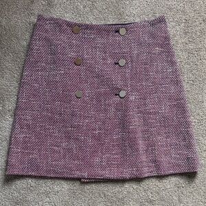 Elegant Pink Tweed Skirt Size XS